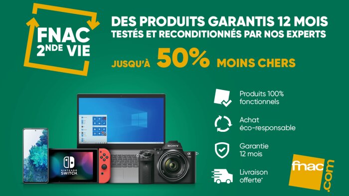 L’offre occasion sera valorisée prochainement dans les rayons des magasins. - © Fnac