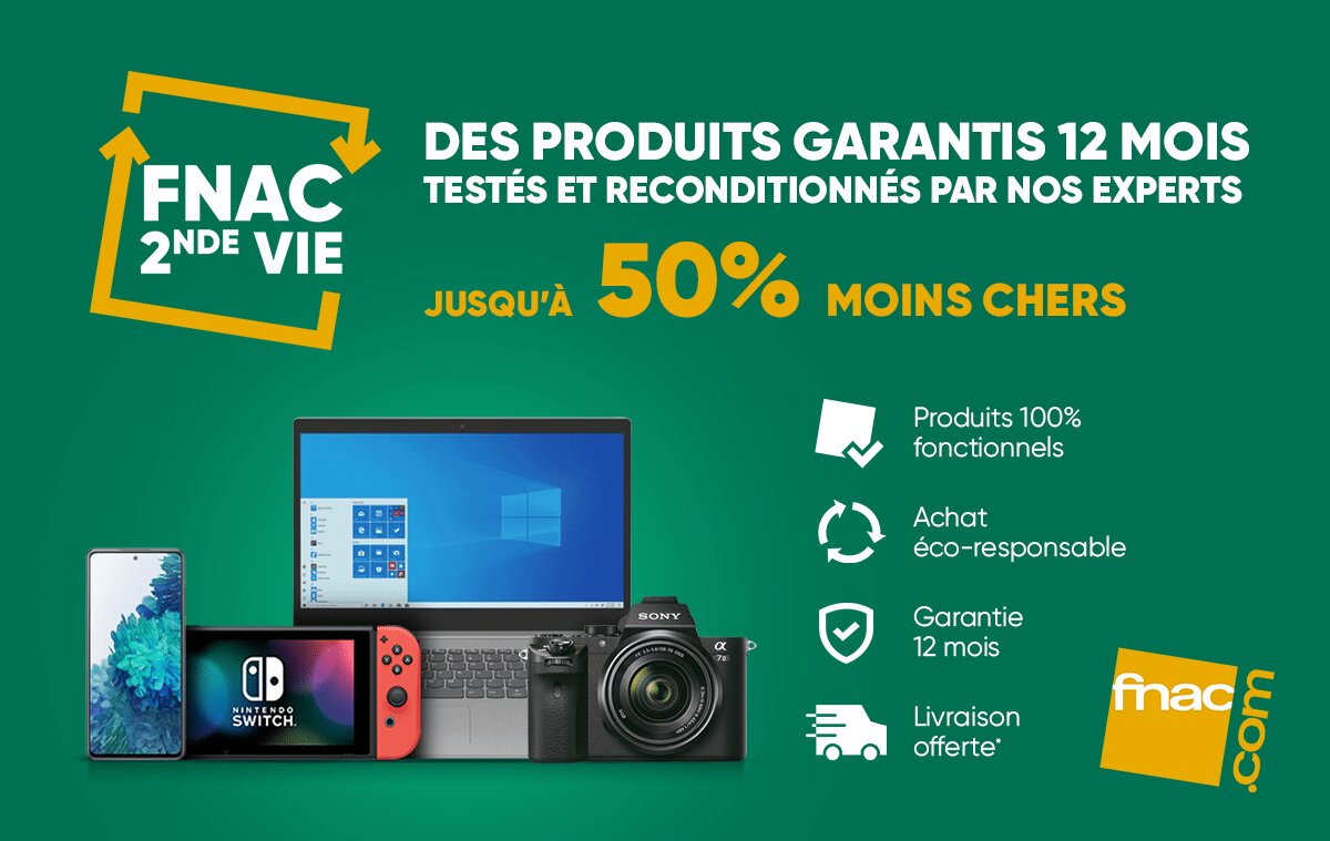 Les produits de Seconde Vie sont un puissant drie-to-store. - © Fnac