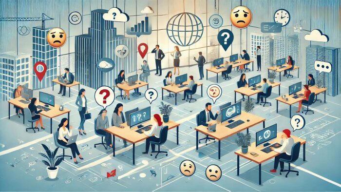 Chaque année, plus de 40 heures de travail peuvent être « perdues » à interpréter des messages. - © Générée par IA