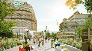 Un site ouvert sur le monde qui s’articulera autour de 5 espaces et d’une place centrale - © D.R.