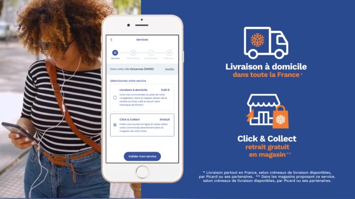 Picard Surgelés mise sur son app mobile pour travailler sa relation client et développer le CA web. - © D.R.