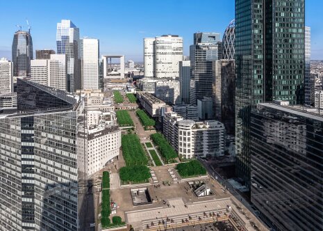 Vue aérienne de l'esplanade de La Défense - Avant - © MDP - Paris La Défense