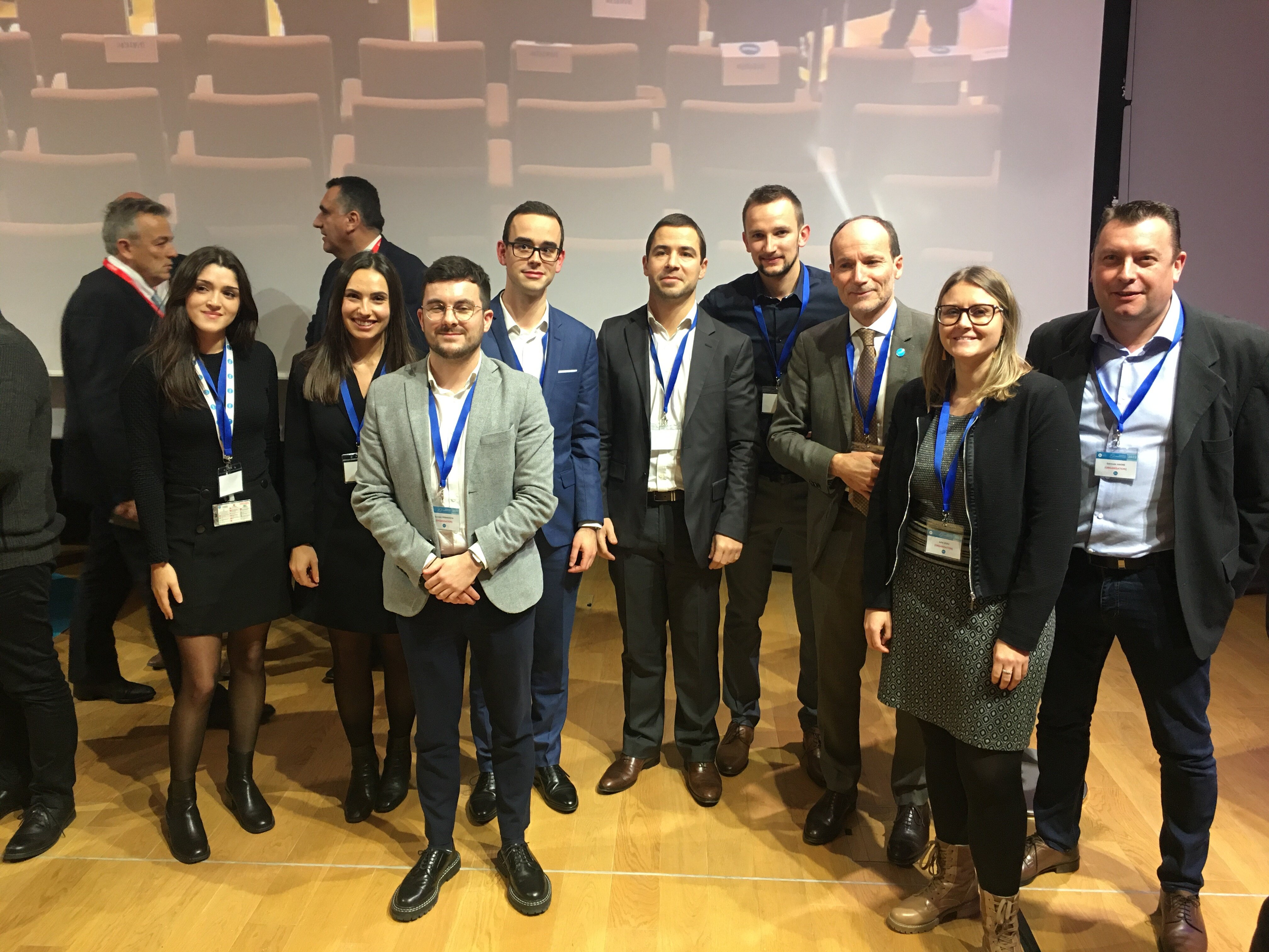 Les membres du copil trophées : Shania Osiris, Maud Baudry, Gurvan Primatesta, François Müller, Olivier Salomon, Raphaël Bertolotti, Julie Leleu et Germain André. - © D.R.