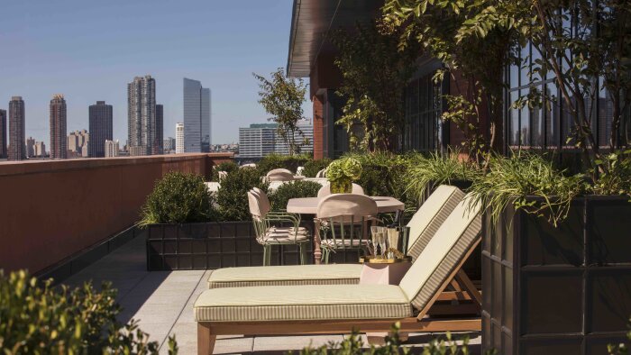 Vue terrasse Hôtel Barrière Fouquet’s New York - © Matthieu Salvaing