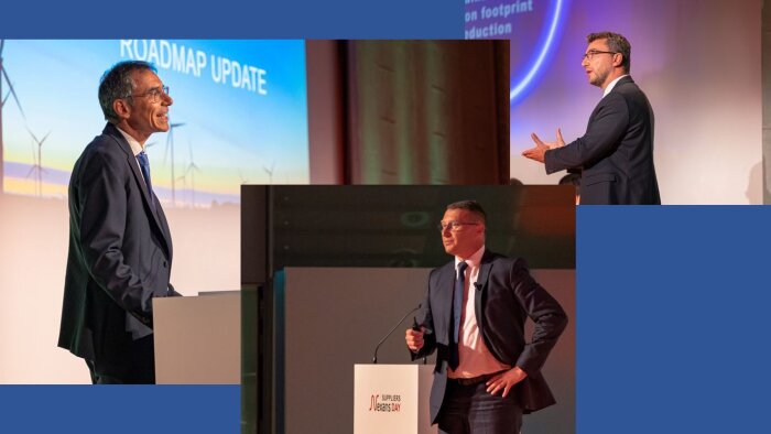 Jérome Chiquet (achats), Jérôme Fournier, (innovation) et Olivier Chevreau (développement durable). - © D.R.