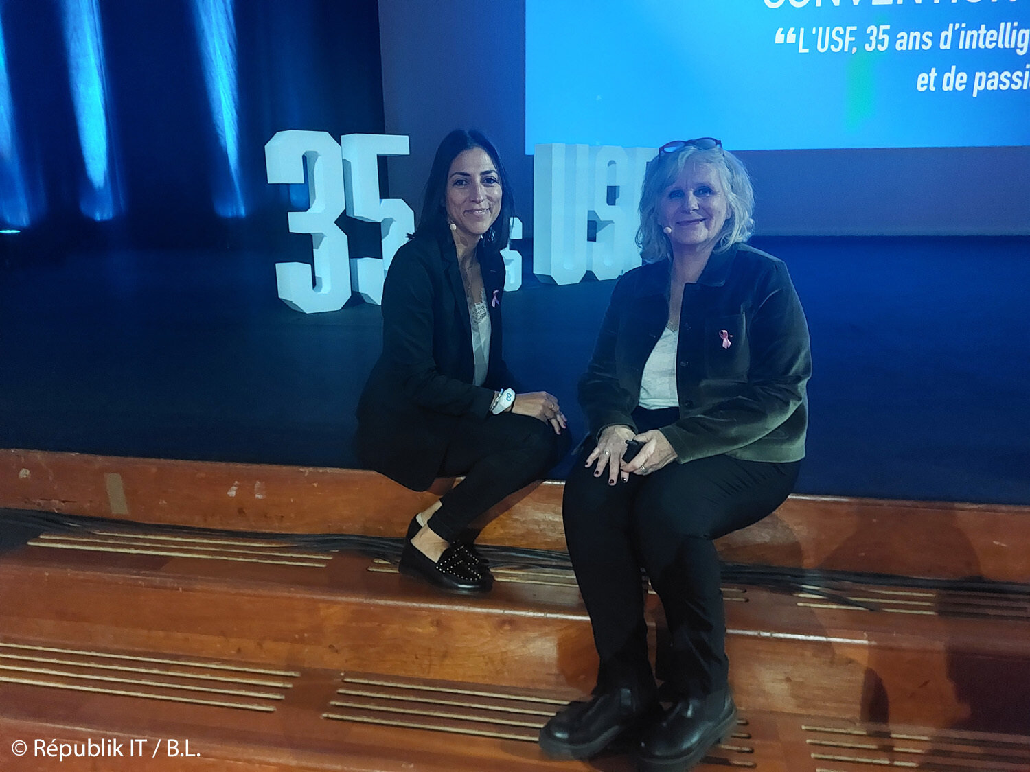 De droite à gauche : Elysabeth Blanchet et Magali Nogueira. - © Républik IT / B.L.