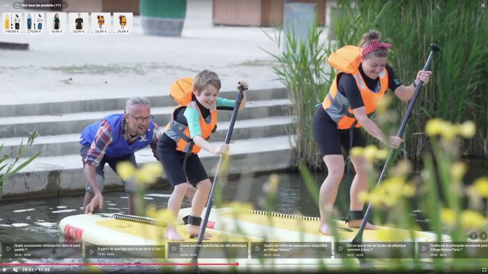 Decathlon x Center Parcs : un live shopping inédit au croisement du sport et du tourisme. - © D.R.
