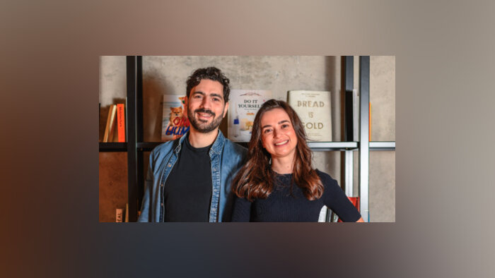 Joseph Assouline (CTO) et Pauline Glikman (CEO), fondateurs de Payflows - © Samuel Sotto