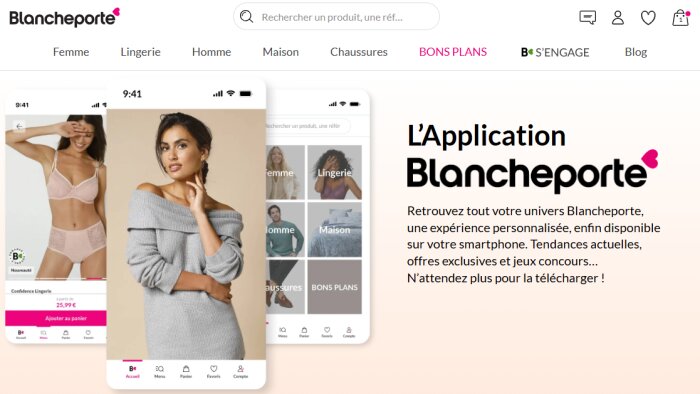 Blancheporte booste ses ventes sur mobile avec de nouveaux moyens de paiement. - © D.R.