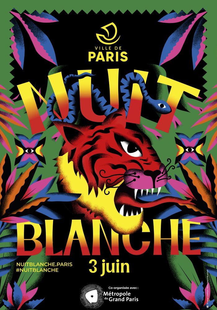 Affiche de Nuit Blanche 2023 - © Ville de Paris