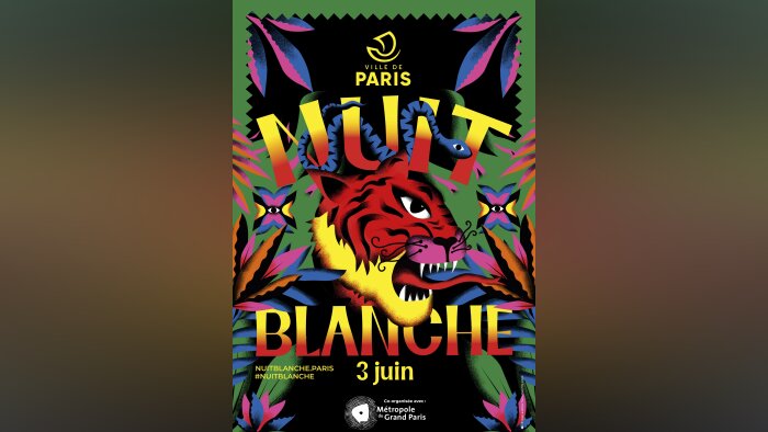 Affiche de Nuit Blanche 2023 - © Ville de Paris