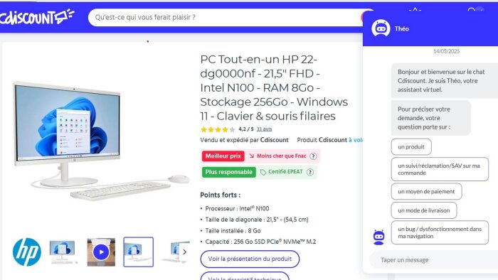 L’IA générative redéfinit la relation client à grande échelle de Cdiscount. - © D.R.