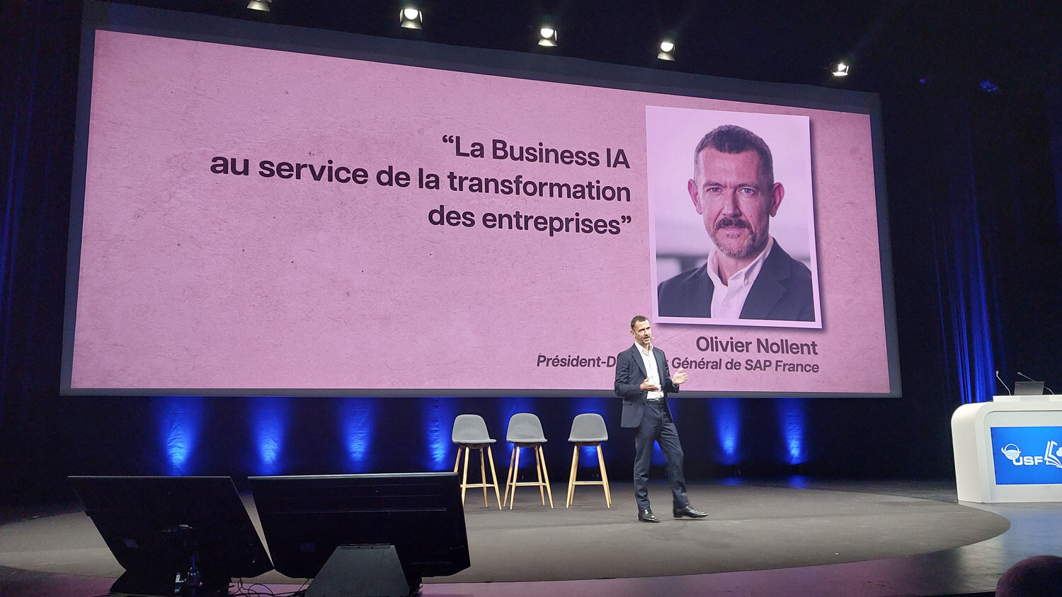 Troisième participation à une ConventionUSF pour Olivier Nollent, PDG de SAP France - © Républik IT / B.L.