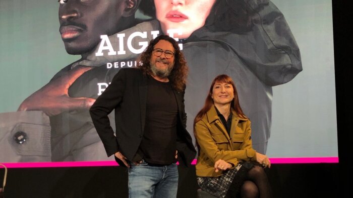 Jacques-Antoine Granjon, p-dg Veepee, et Sandrine Conseiller, CEO de Aigle. - © Veepee