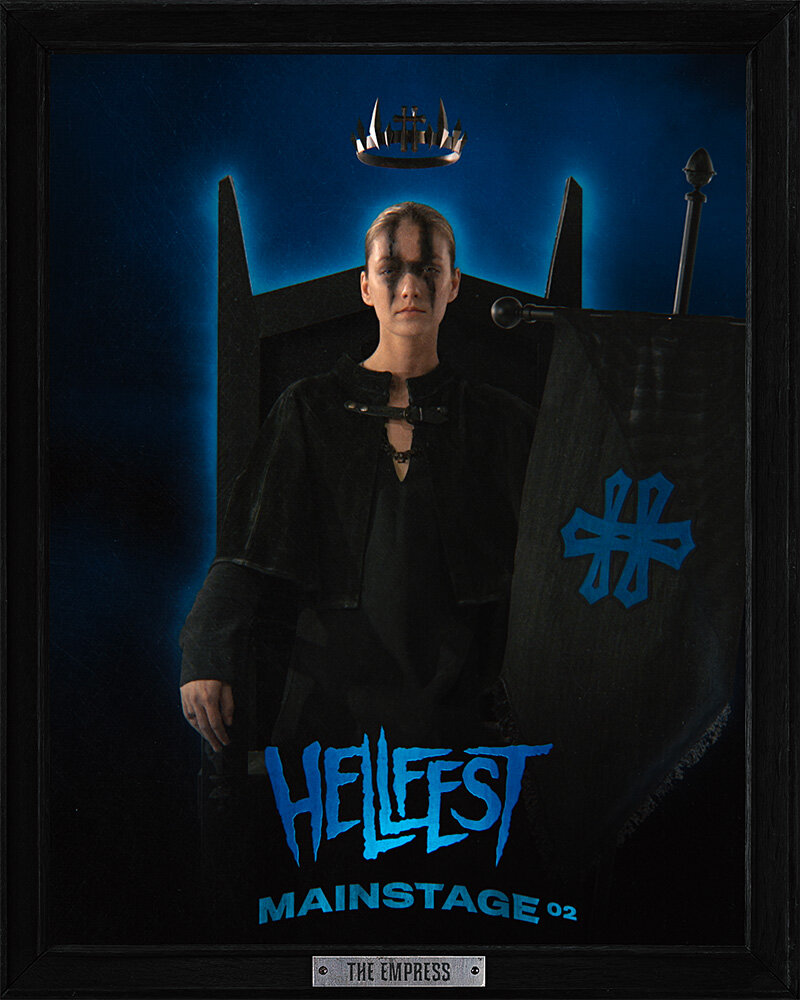 Les six œuvres NFT créées représentent chacune un personnage incarnant une des 6 scènes du Hellfest - © Billy / Hellfest