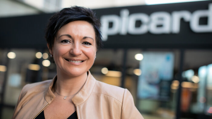 Cathy Collart-Geiger, p-dg de Picard, annonce de bons résultats obtenus avec le plan Proxima. - © Picard