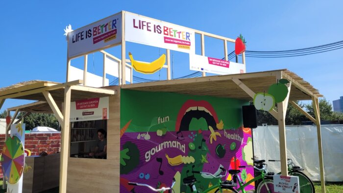 Le stand Interfel x AIB il y a quelques jours dans le Parc de Saint-Cloud (92) - © Interfel