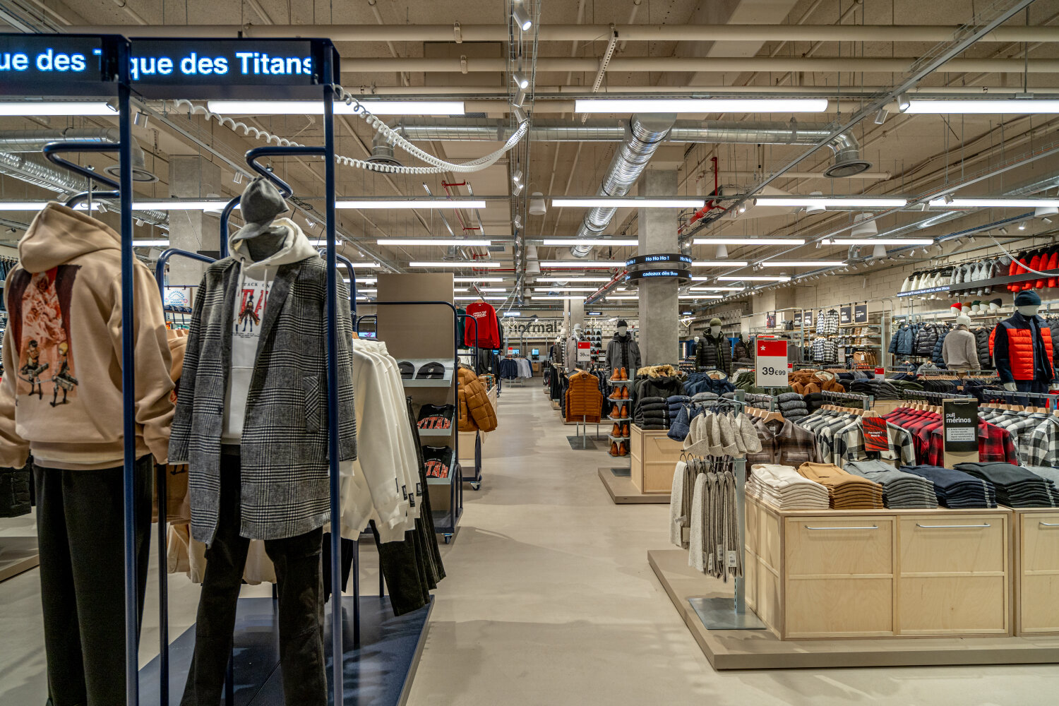 De la transparence ! Celio veut que le client constate l’ampleur de l’offre de la marque d’un seul regard. - © Celio