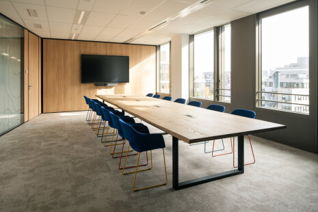 Espaces dynamiques dans les bureaux du siège de Samsung France - © Thibaud Poirier pour Parella