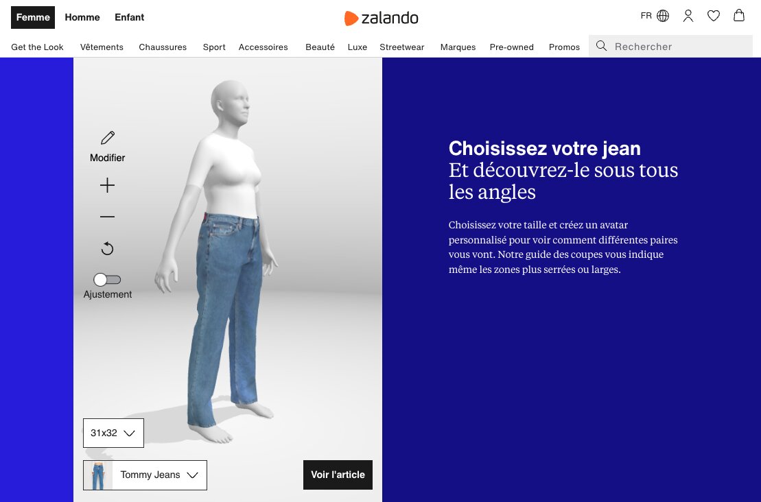 La cabine d’essayage virtuelle en 3D - © D.R.