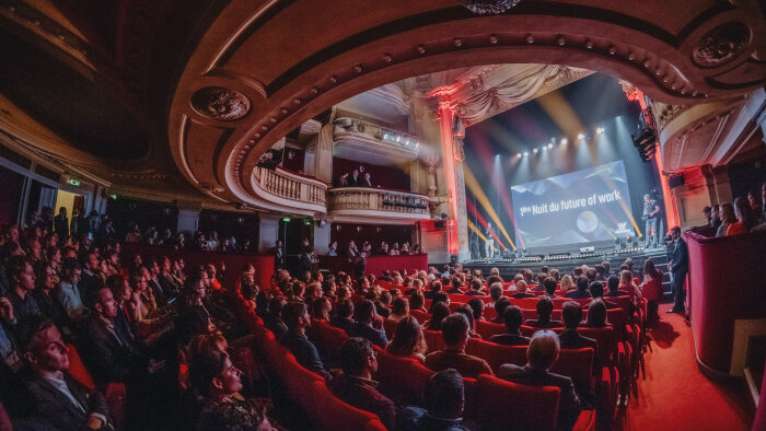 Le théâtre de la Madeleine a fait le plein pour la cérémonie de la première édition de la Worknight. - © Manuel Abella