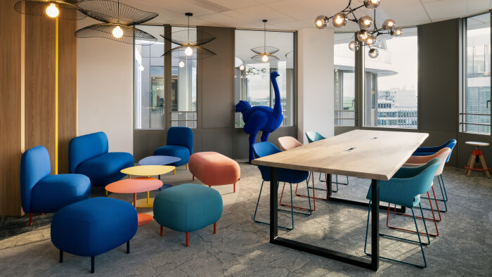 Samsung France a déménagé son siège social au sein de l’immeuble So Pop. - © Thibaud Poirier pour Parella