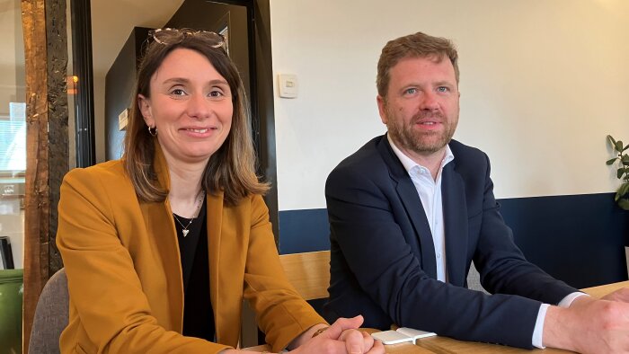 Pauline Poissonnier, responsable commerciale France et Florent Boizard, directeur de Reflex. - © D.R.