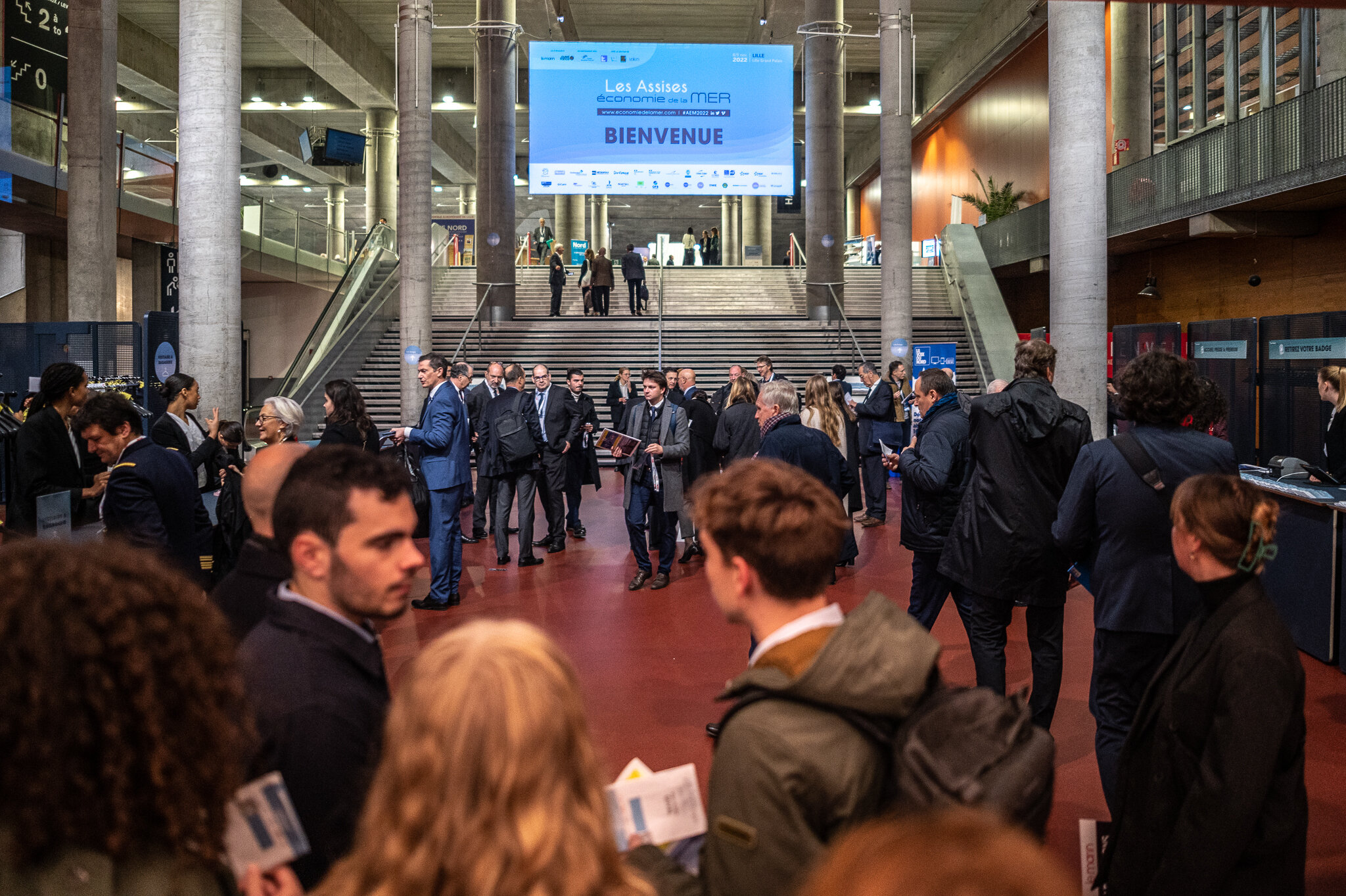 Plus de 1300 acteurs publics et privés de l’économie de la mer étaient réunis à Lille Grand Palais pour échanger sur les enjeux de la filière - © Ilago
