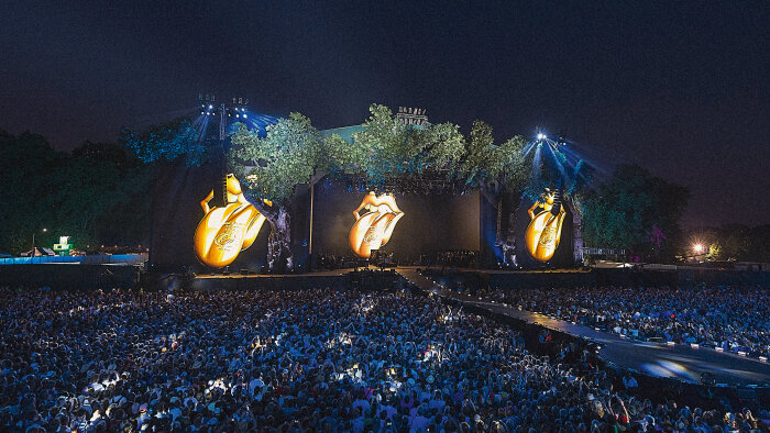 Expérience immersive sur la scène du concert des Rolling Stones de Hyde Park en 2013 - © Brian Rasic