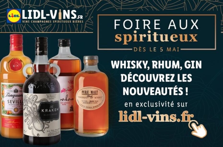 Lidl a organisé une foire aux spiritueux du 5 au 23 mai 2021. - © Lidl