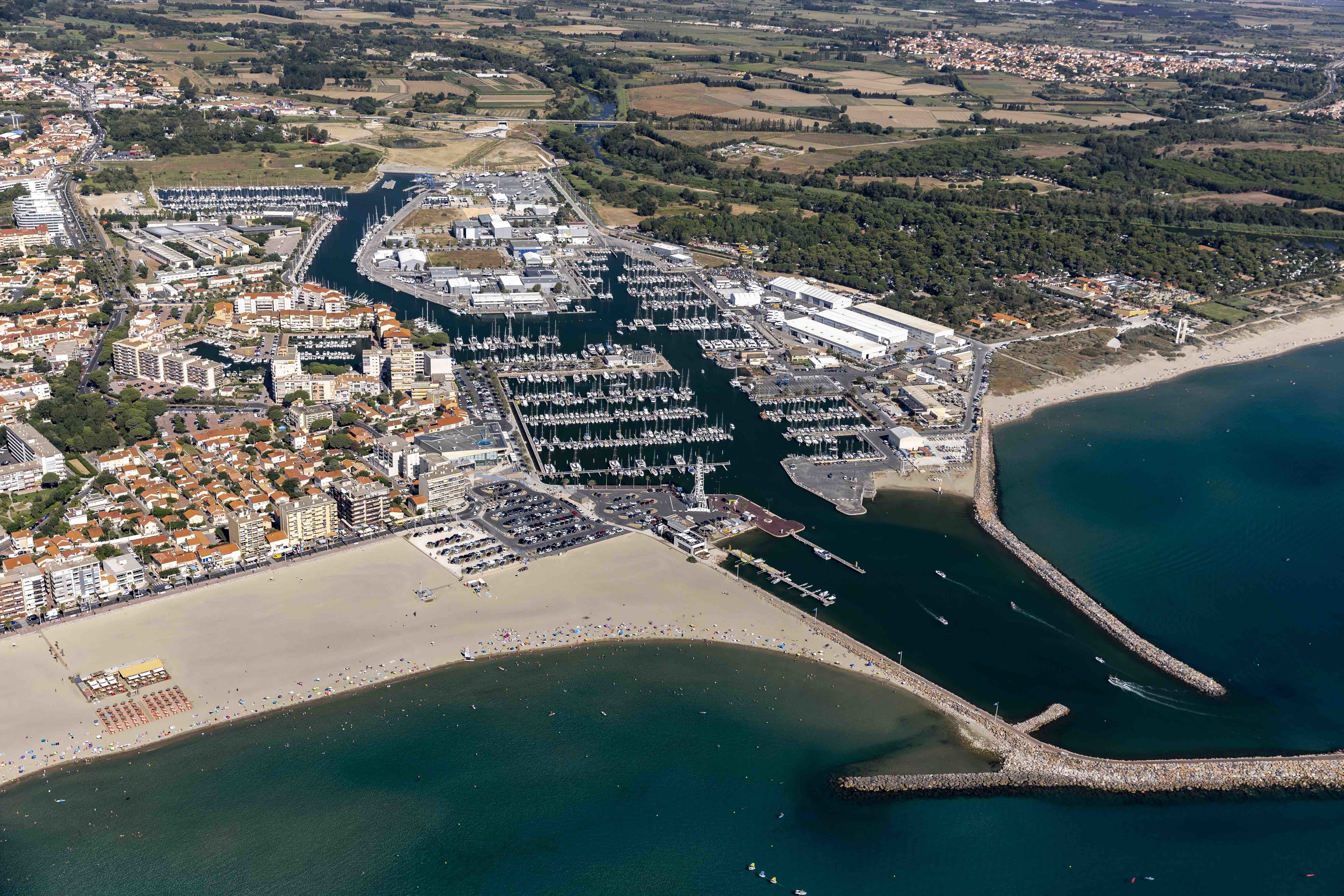 Le port de Canet-en-Roussillon est le seul en Occitanie adossé à un pôle nautique - © Laurent Michel