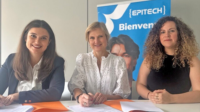 L’association Elles Bougent et l’école Epitech ont signé leur partenariat. - © Epitech