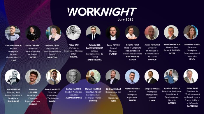 La composition du jury Worknight 2025, quatrième édition des trophées du Future of Work. - © Républik WPI