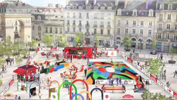 La tournée Coca-Cola fera étape dans 11 villes cet été et proposera des animations autour du sport - © Coca-Cola