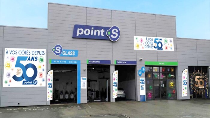 Tout le réseau Point S sera aux couleurs des 50 ans en 2021. - © Point S
