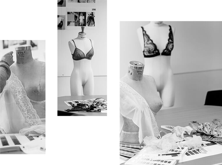 Les ateliers Lejaby produise des maillots pour Rasurel et confectionne la première ligne de lingerie de Paule Ka.  - © Lejaby