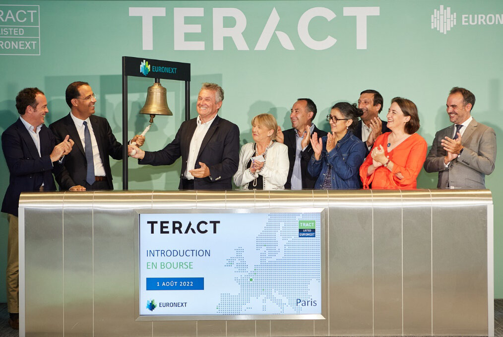 L’équipe dirigeante de Teract lors de l’introduction en bourse. - © Teract