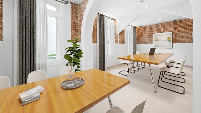 Dans chacun de ses immeubles, Urban Campus propose des espaces de travail en coworking. - © D.R.