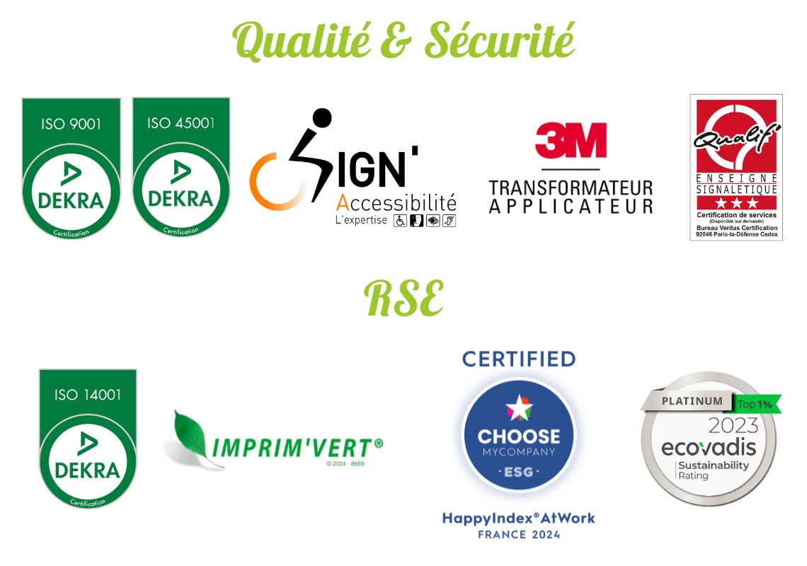 Certifications de 3DS Groupe - © 3DS Groupe
