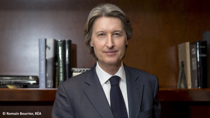 Jean-Charles Decaux est co-directeur général de JCDecaux. - © Romain Beurrier, RÉA.