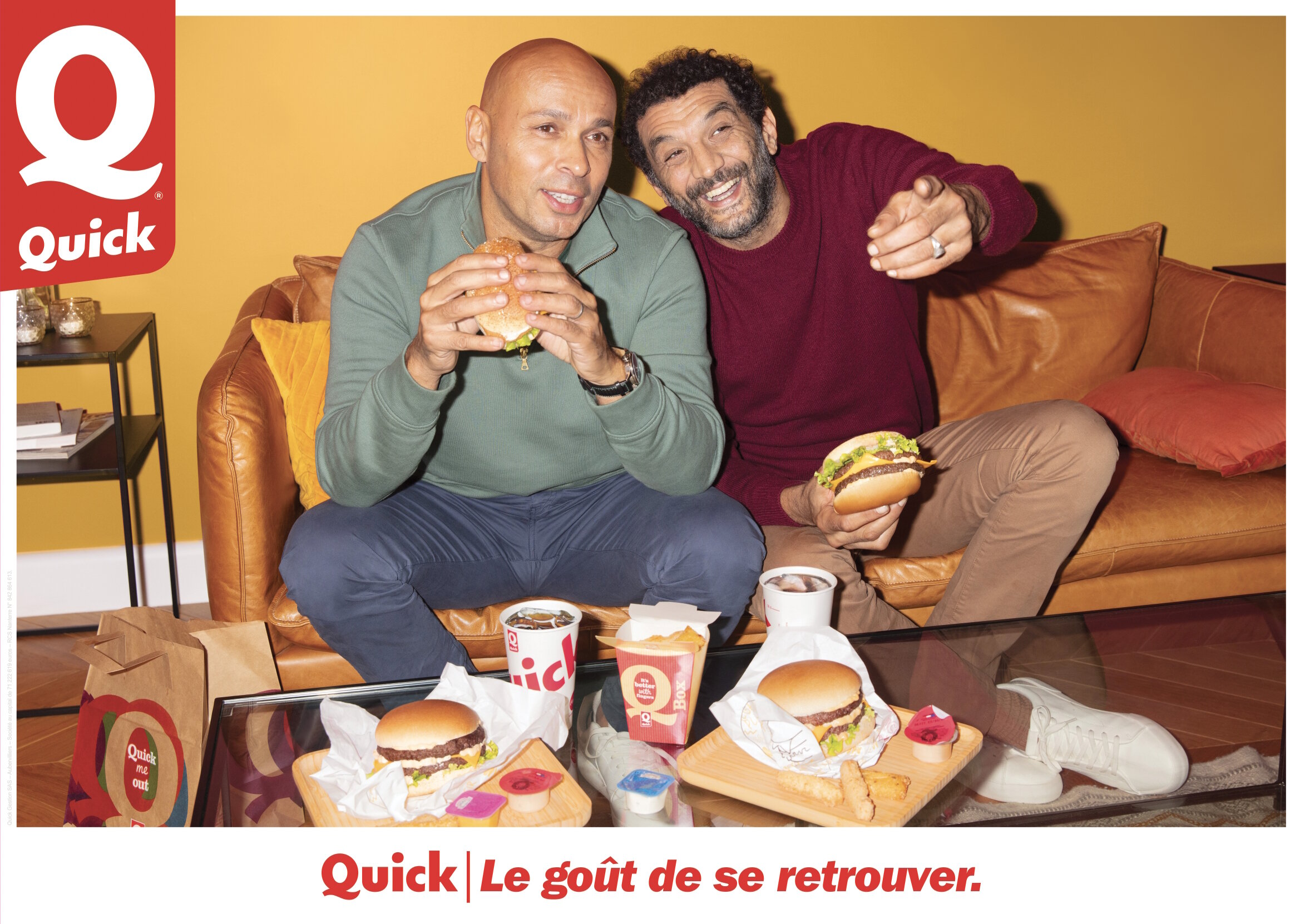 Les deux comiques Eric et Ramzy sont les deux égéries de la nouvelle campagne de Quick. - © Quick