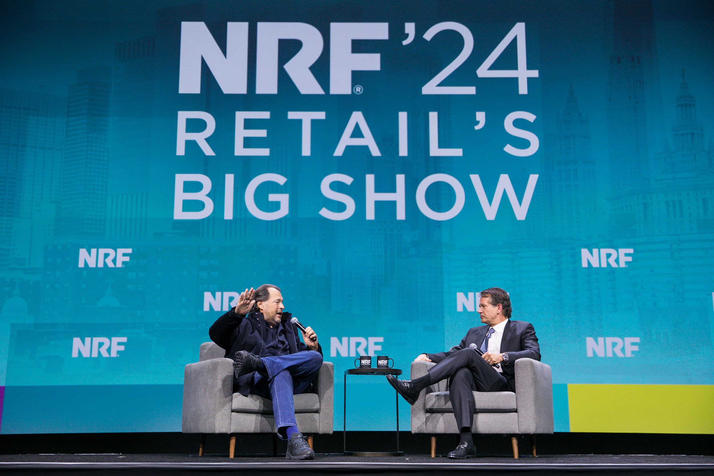 John Furner et Marc Benioff, PDG de Salesforce. - © 2023