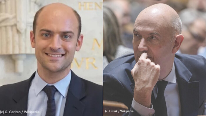 De gauche à droite : Jean-Noël Barrot et Roland Lescure. - © Wikipedia