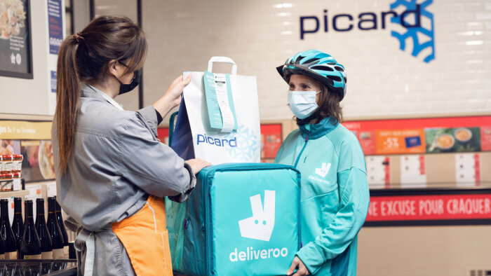 Picard livre en 15 minutes via Deliveroo dans 110 villes de France. - © Picard
