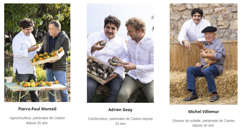 Le chef Mauro Colagreco accompagne Casino sur le sujet de la saisonnalité des produits et fait la promotion en ligne de producteurs locaux. - © D.R.