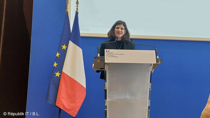 Clara Chappaz est ministre déléguée chargée de l’intelligence artificielle et du numérique. - © Républik IT / B.L.