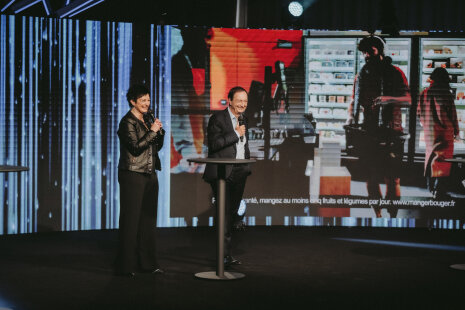 Cathy Collart-Geiser (Picard) et Michel-Edouard Leclerc (E.Leclerc). - © Républik Retail