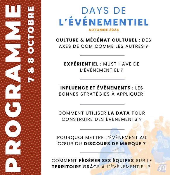 Programme de l’édition automne 2024 - © D.R.