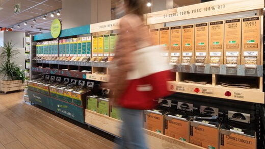 Quatre magasins Franprix ont été équipé d’un meuble spécialement conçu pour ce projet. - © Franprix