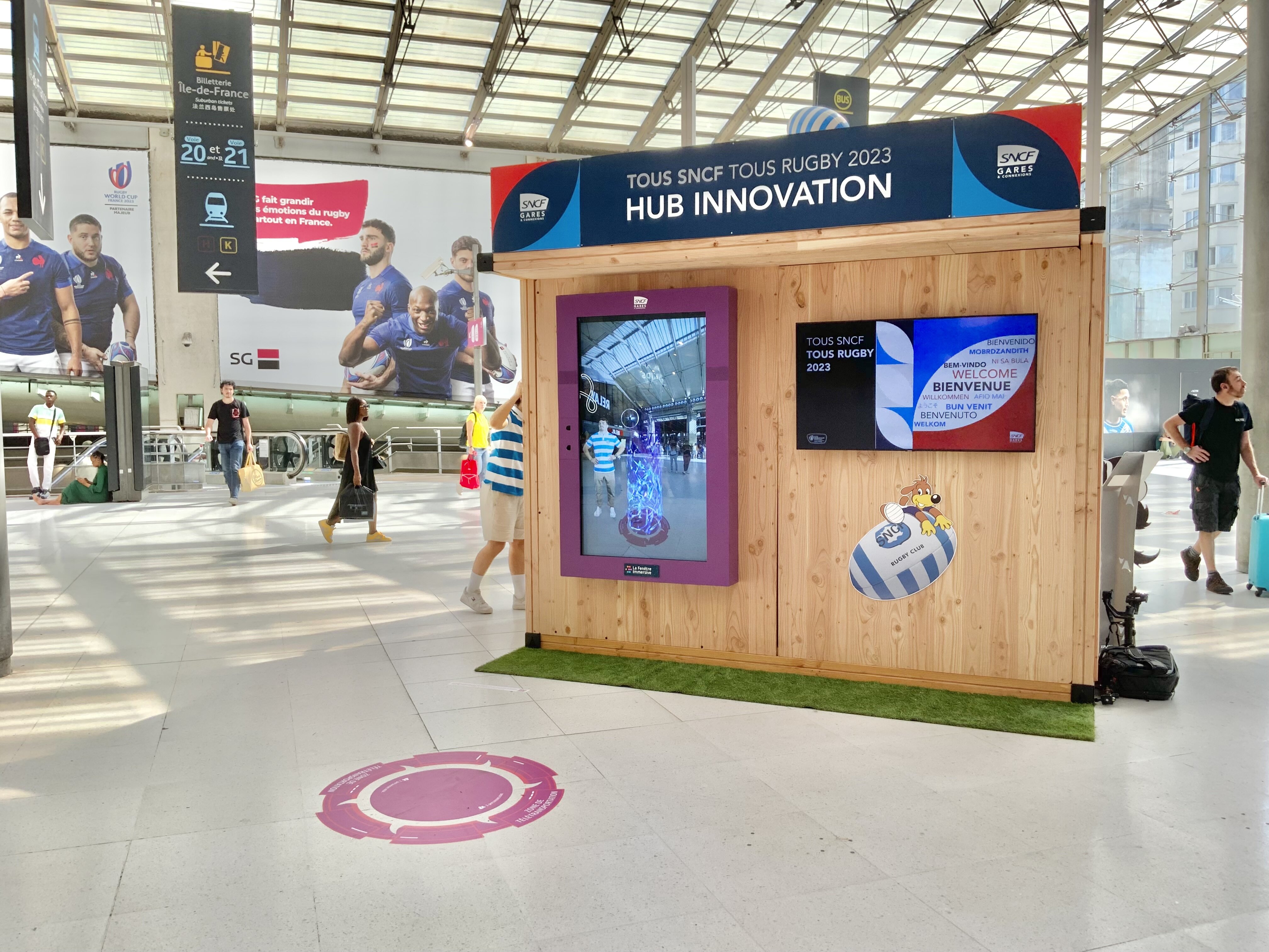 La Fenêtre Immersive pour des expériences interactives à vivre sans casque de réalité virtuelle - © SNCF / DigitaLandmarks